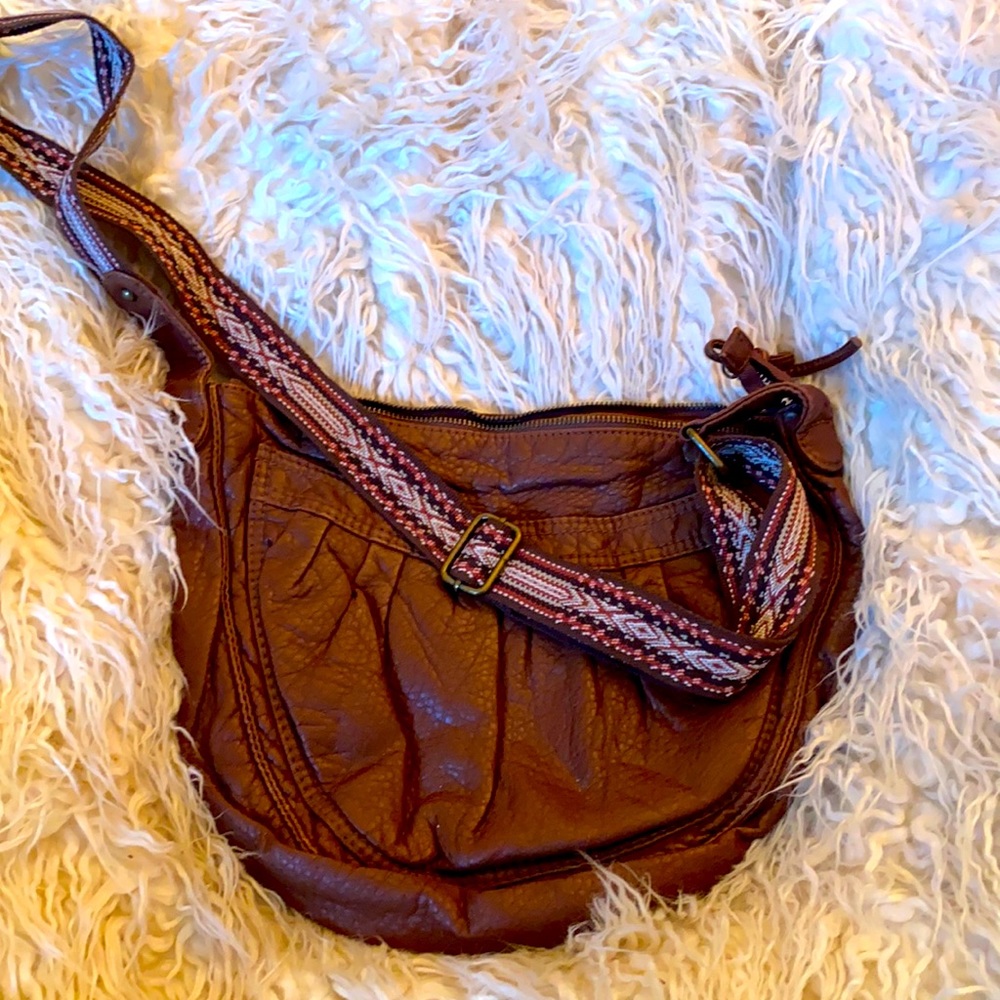 American Eagle Leather Boho Bag
